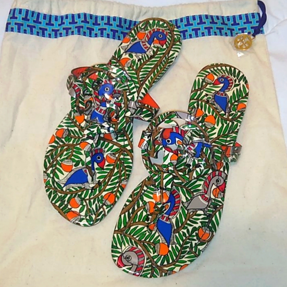 Tory Burch Multicolor Print Sandals